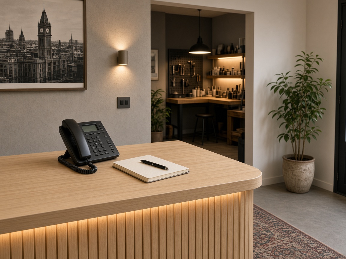 Contact desk at Studio Skyorbit in Leeds